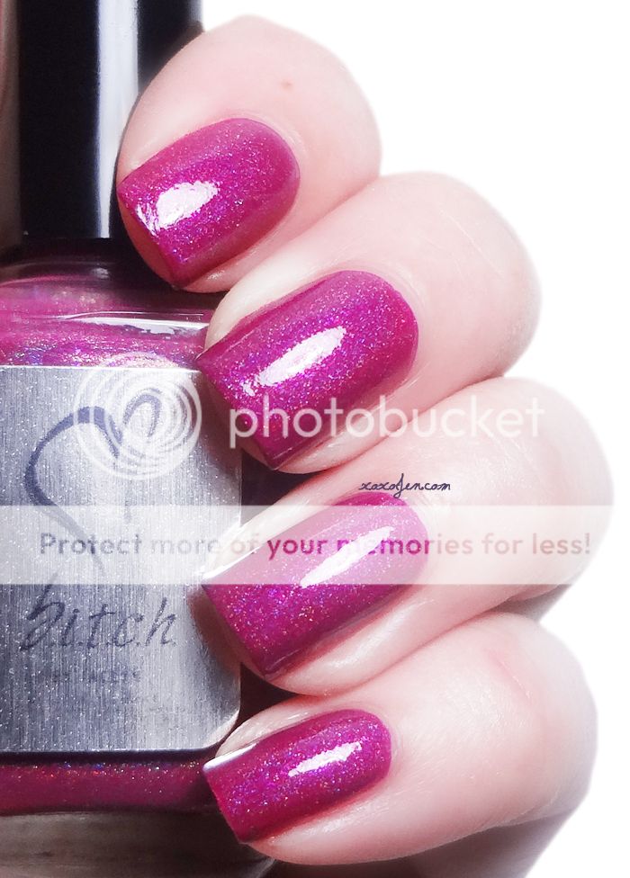 xoxoJen's swatch of b.i.t.c.h. by Jaclyn Queen Bitch xoxoJen's swatch of b.i.t.c.h. by Jaclyn Queen Bitch