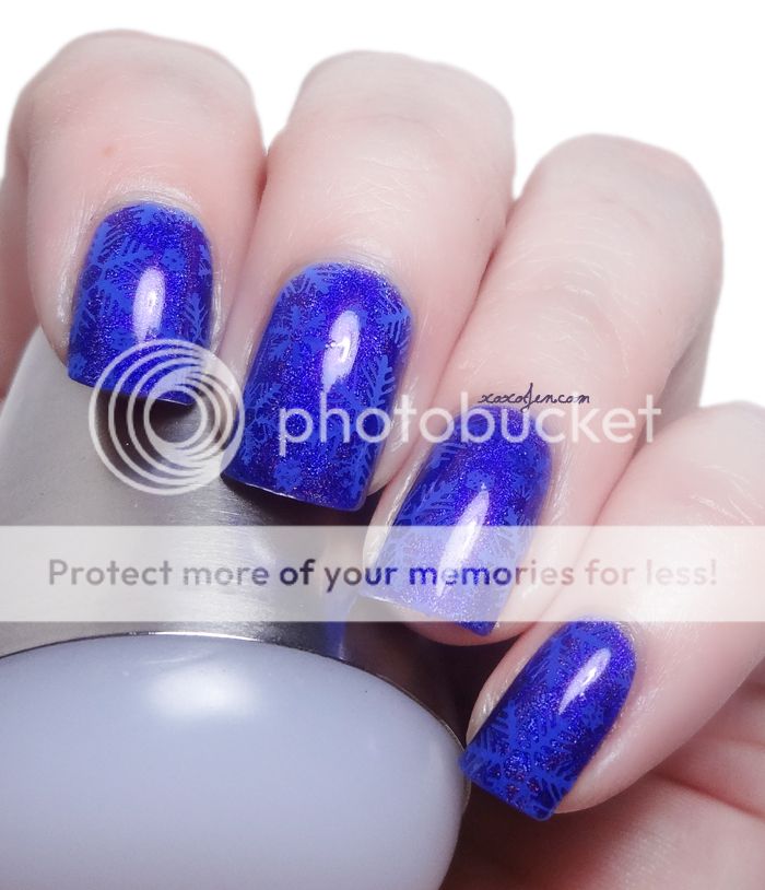 xoxoJen's swatch of Vivid Lacquer VL006 Snowflakes xoxoJen's swatch of Vivid Lacquer VL006 Snowflakes