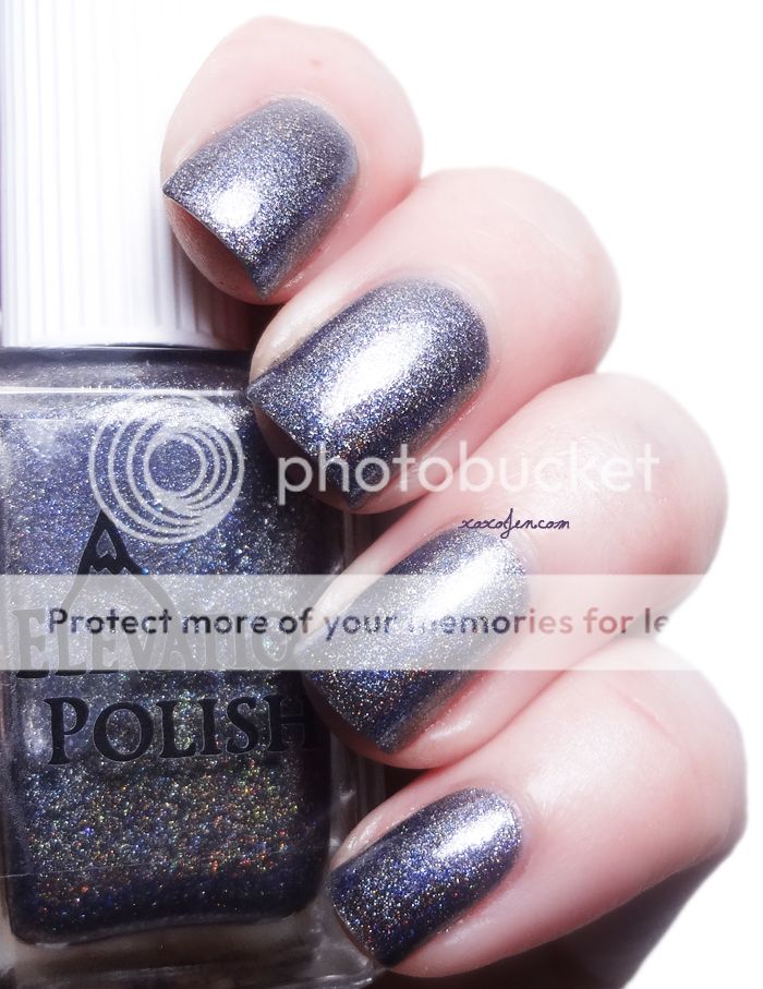 xoxoJen's swatch of Elevation Polish Eyes Made of Glimmering Coal xoxoJen's swatch of Elevation Polish Eyes Made of Glimmering Coal