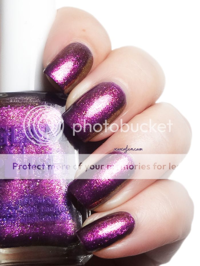 xoxoJen's swatch of Glam Polish Eye Of Sauron xoxoJen's swatch of Glam Polish Eye Of Sauron
