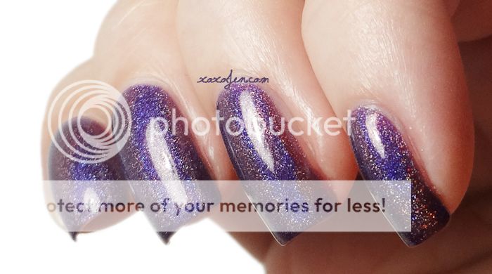 xoxo, Jen's swatch of Glitterdaze Glistening Plumsicles nail polish xoxo, Jen's swatch of Glitterdaze Glistening Plumsicles nail polish