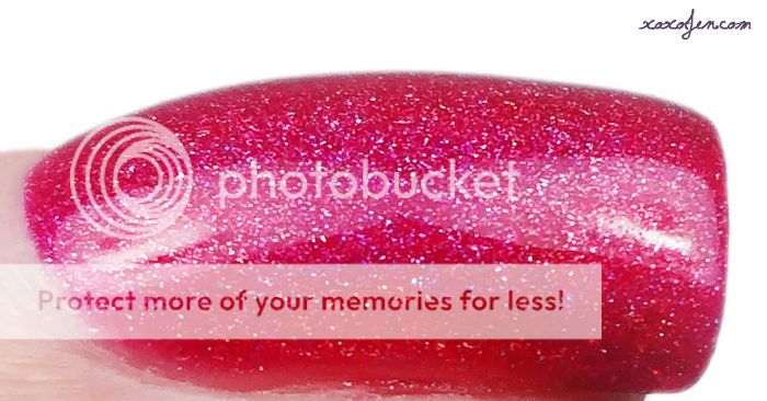 xoxo, Jen's swatch of Glitterdaze Pop Pink Bubbly nail polish xoxo, Jen's swatch of Glitterdaze Pop Pink Bubbly nail polish