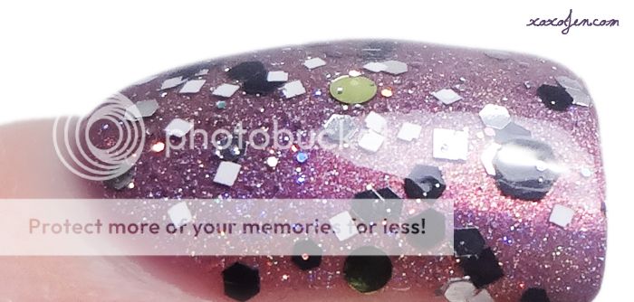 xoxoJen's swatch of Two At The Very Most by Literary Lacquers xoxoJen's swatch of Everything You Love by Literary Lacquers