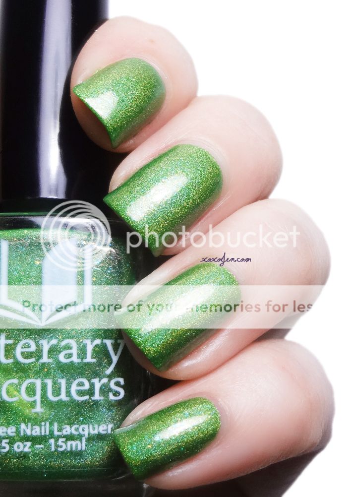 xoxoJen's swatch of Literary Lacquers Grasshopper with Cotton Candy Hair xoxoJen's swatch of Literary Lacquers Grasshopper with Cotton Candy Hair