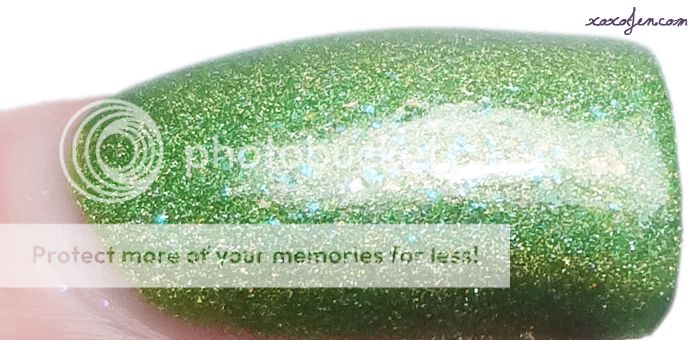 xoxoJen's swatch of Literary Lacquers Grasshopper with Cotton Candy Hair xoxoJen's swatch of Literary Lacquers Grasshopper with Cotton Candy Hair