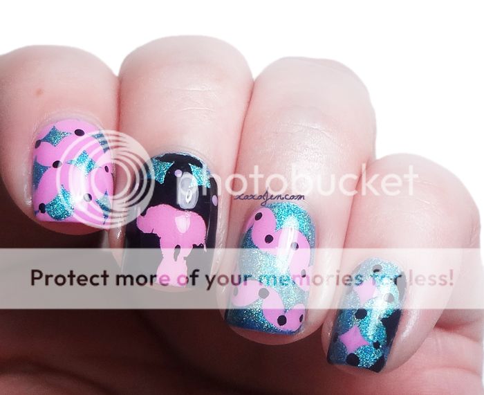 xoxoJen's swatch of Love, Angeline Nail Shields Art xoxoJen's swatch of Love, Angeline Nail Shields Art