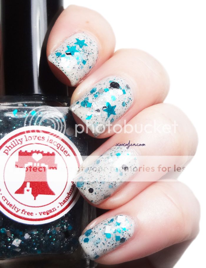 xoxoJen's swatch of Philly Loves Lacquer Bird Gang duo xoxoJen's swatch of Philly Loves Lacquer Bird Gang duo