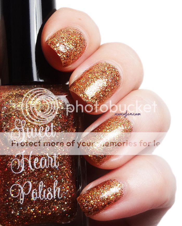 xoxoJen's swatch of Sweet Heart Polish's Inflame & Ignite xoxoJen's swatch of Sweet Heart Polish's Inflame & Ignite