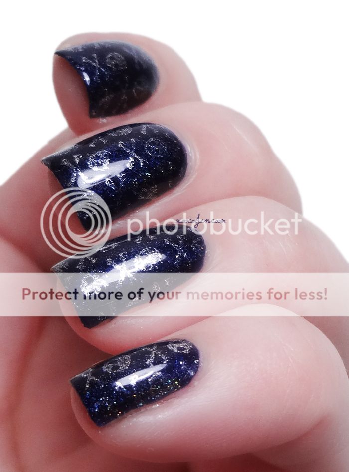 xoxoJen's swatch of Vivid Lacquer VL001 Skulls xoxoJen's swatch of Vivid Lacquer VL001 Skulls