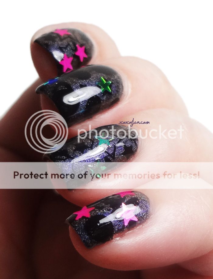 xoxoJen's swatch of Vivid Lacquer Plate vl017 and Camazotz xoxoJen's swatch of Vivid Lacquer Plate vl017 and Camazotz