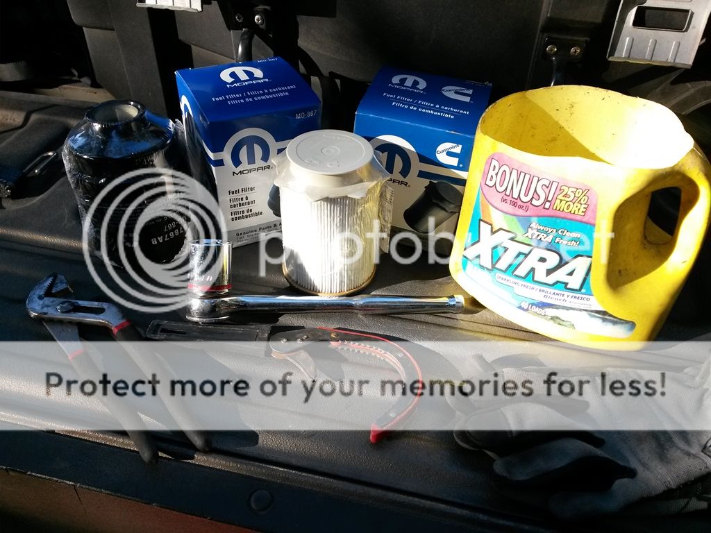 My fuel filter change kit.