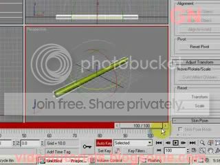 click and drag the time slider to the frame 100