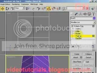 select polygon subobject mode