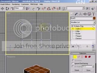 Select center two vertices