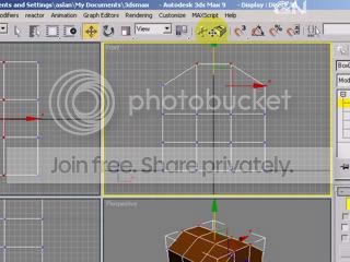 Use move tool to move vertices upward