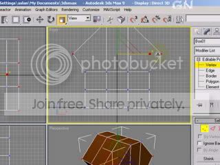 Use scale tool to scale vertices horizontally outwards