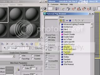 Double-click Multi or Subobject material