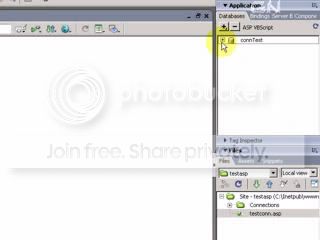 Dreamweaver Database Connection created