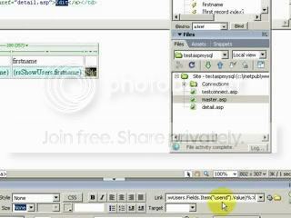 Edit link to pass userid parameter to detail page