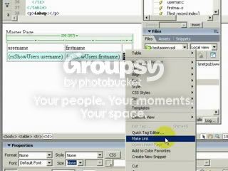 Select Make Link