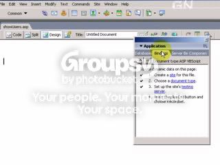 Select Binding tab