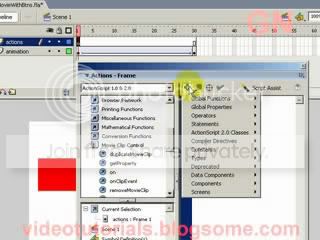 Click plus button of actions panel