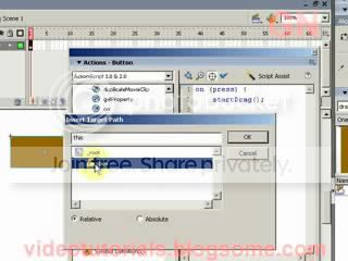 select button instance called box for Target Path