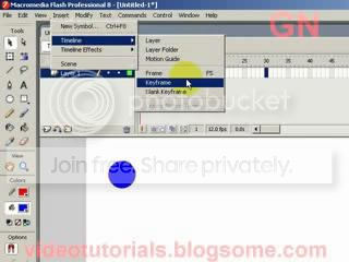 Select insert keyframe