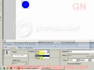 Select motion from tween dropdown box