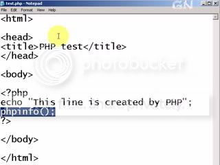 simple php using phpinfo func