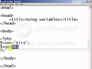 Create and assign values to variables