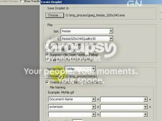Click choose for destination section