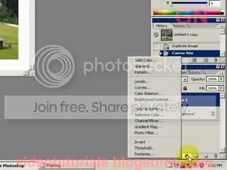 click add adjustment layer button