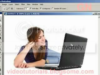 create selection with magic wand tool