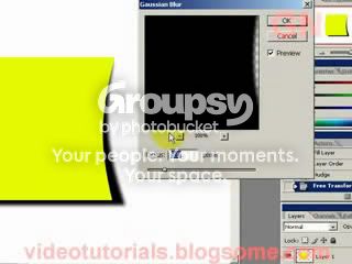 set guassian blur settings
