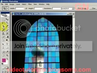 Select crop tool