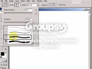 Change brush size from option bar
