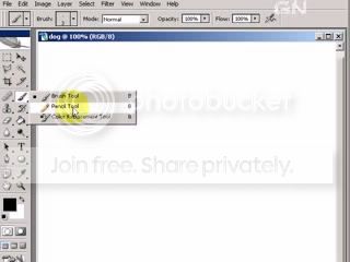 Select Pencil tool under the Brush tool